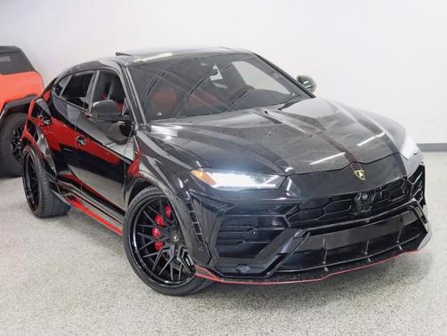 Nero Noctis Metallic 2022 Lamborghini Urus 1016 Carbon Widebody 24in Velos Wheels Rear TV's Custom Stereo Fully Loaded