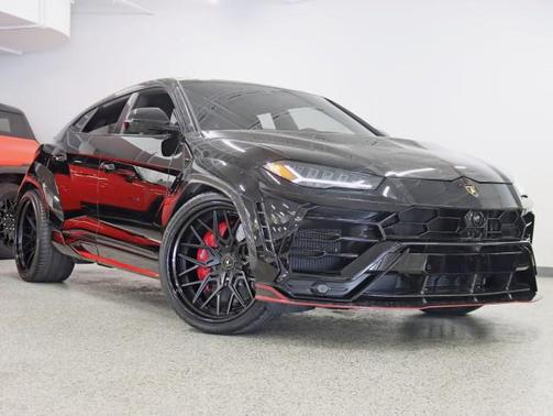 Nero Noctis Metallic 2022 Lamborghini Urus 1016 Carbon Widebody 24in Velos Wheels Rear TV's Custom Stereo Fully Loaded