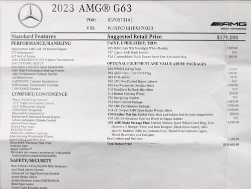 2023 Mercedes-Benz AMG G 63 4MATIC