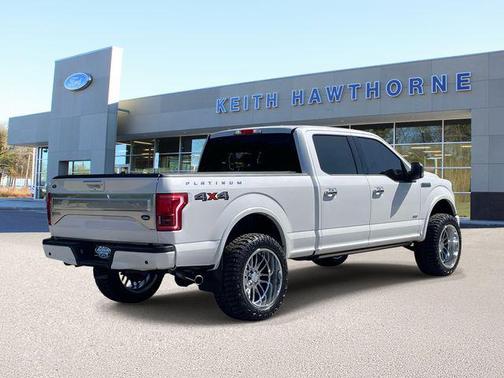 White Platinum Metallic Tri-Coat 2017 Ford F-150 Platinum