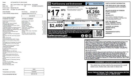 2017 Aston Martin DB11 Launch Edition