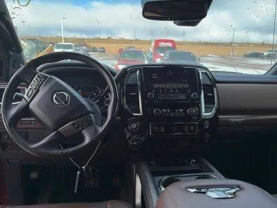 Cardinal Red Metallic 2021 Nissan Titan Platinum Reserve