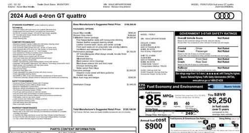 2024 Audi e-tron GT Premium Plus quattro