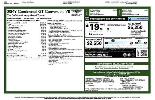 2020 Bentley Continental GT V8