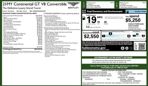 2021 Bentley Continental GT V8