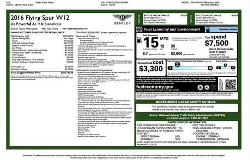 2016 Bentley Flying Spur W12