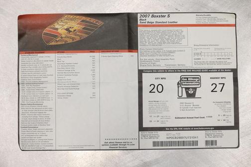 2007 Porsche Boxster S
