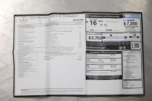 2022 Mercedes-Benz AMG SL 55 Base