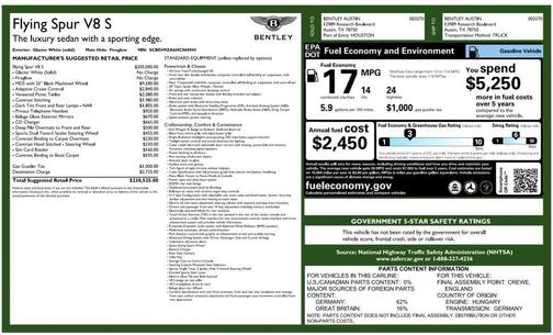 Glacier White 2017 Bentley Flying Spur V8 S