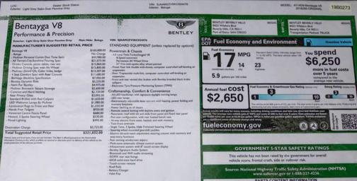 2019 Bentley Bentayga V8