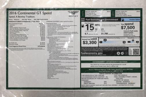 2016 Bentley Continental GT Speed