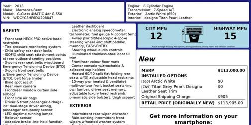 Arctic White 2013 Mercedes-Benz G-Class 4MATIC