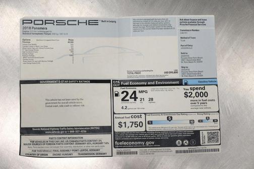 2018 Porsche Panamera 4