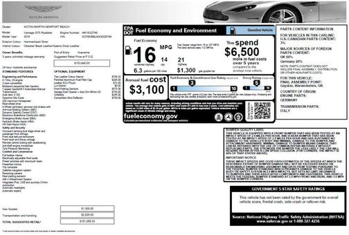 Gray 2016 Aston Martin V8 Vantage Base