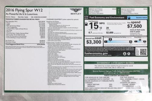 Blue 2016 Bentley Flying Spur W12