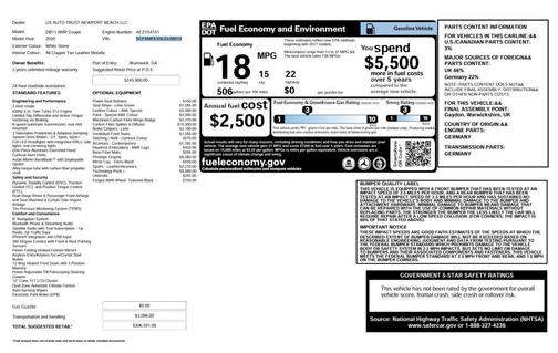 2020 Aston Martin DB11 AMR Coupe 2D