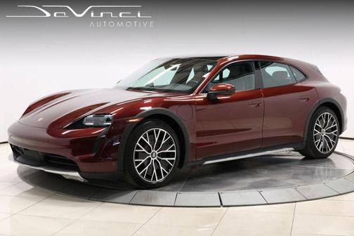 Cherry Metallic 2022 Porsche Taycan 4