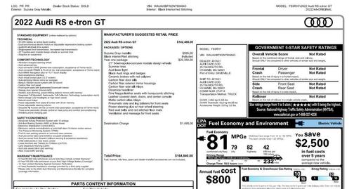 2022 Audi RS e-tron GT quattro