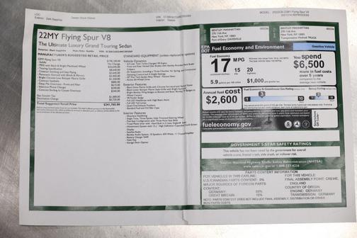 Dark Sapphire 2022 Bentley Flying Spur V8