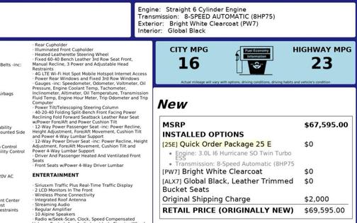 Bright White Clearcoat 2023 Jeep Wagoneer L Series I 4x4