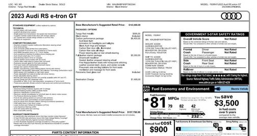 2023 Audi RS e-tron GT quattro