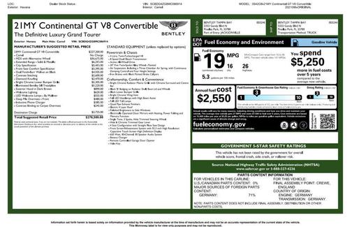 2021 Bentley Continental GT V8