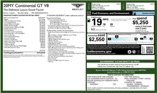 2020 Bentley Continental GT V8