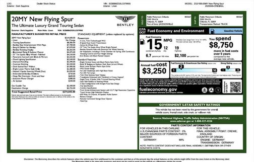 2020 Bentley Flying Spur W12