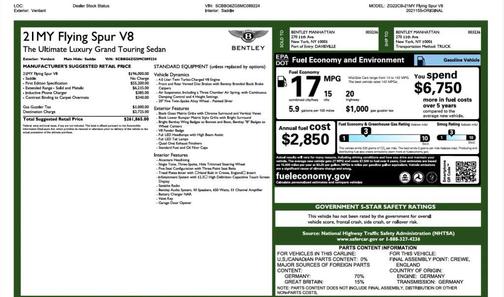 2021 Bentley Flying Spur V8