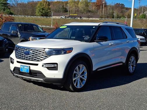 STAR WHITE MET TRI-COAT 2022 Ford Explorer PLATINUM