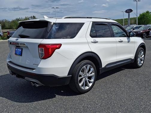 Star White Metallic Tri-Coat 2021 Ford Explorer Platinum