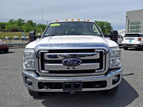 White Platinum Metallic Tri-Coat 2012 Ford F-350 Lariat