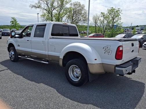 White Platinum Metallic Tri-Coat 2012 Ford F-350 Lariat