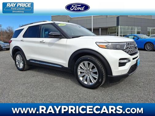 Star White Metallic Tri-Coat 2022 Ford Explorer Limited
