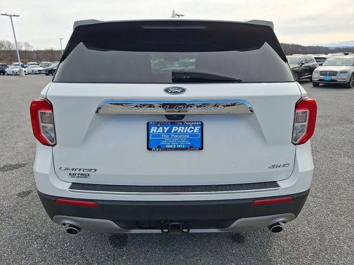 Star White Metallic Tri-Coat 2022 Ford Explorer Limited