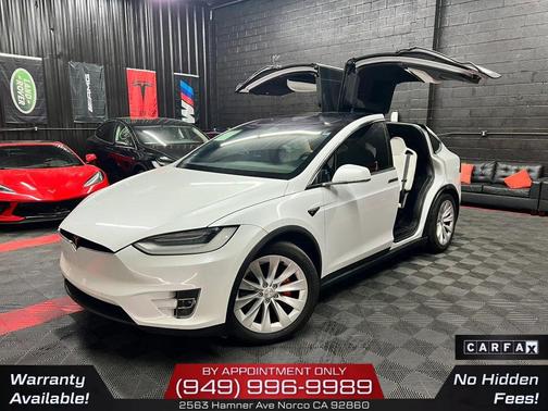 Pearl White Multi-Coat 2021 Tesla Model X Long Range Plus Dual Motor All-Wheel Drive