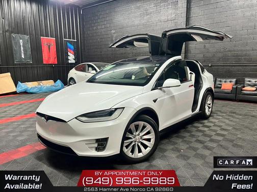 Pearl White Multi-Coat 2021 Tesla Model X Long Range Plus Dual Motor All-Wheel Drive