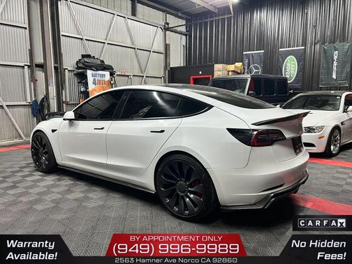 Pearl White Multi-Coat 2021 Tesla Model 3 Performance