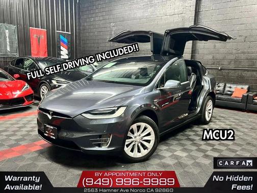 Gray 2017 Tesla Model X 90D Sport Utility 4D
