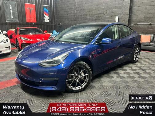 Deep Blue Metallic 2022 Tesla Model 3 Standard Range