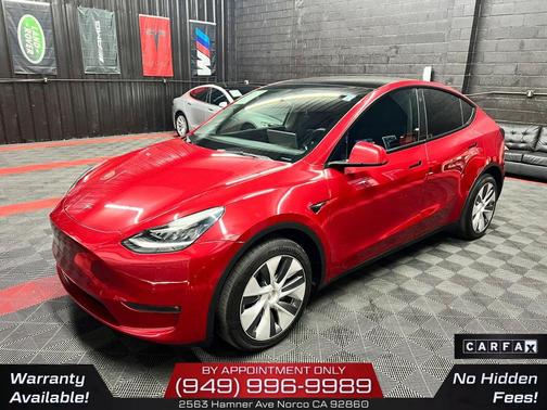 Red Multi-Coat 2022 Tesla Model Y Long Range Dual Motor All-Wheel Drive