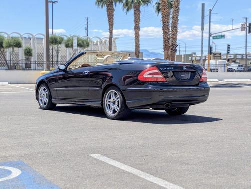 BLACK 2004 Mercedes-Benz CLK-Class 500 Cabriolet
