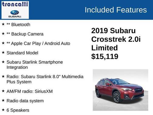 2019 Subaru Crosstrek 2.0i Limited
