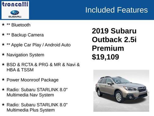 2019 Subaru Outback 2.5i Premium