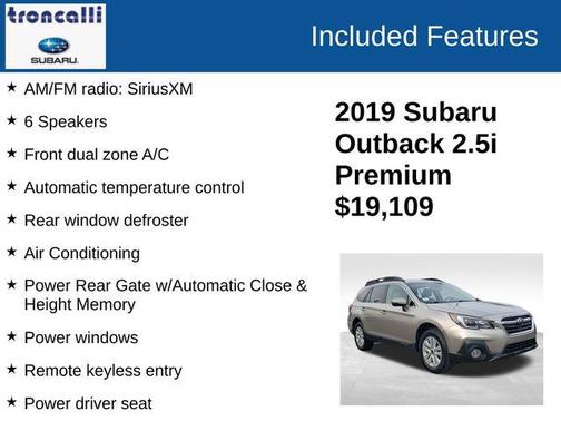 2019 Subaru Outback 2.5i Premium