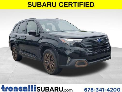 Crystal Black Silica 2025 Subaru Forester Sport