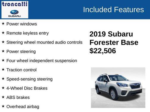Crystal White Pearl 2019 Subaru Forester Base