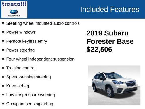 Crystal White Pearl 2019 Subaru Forester Base