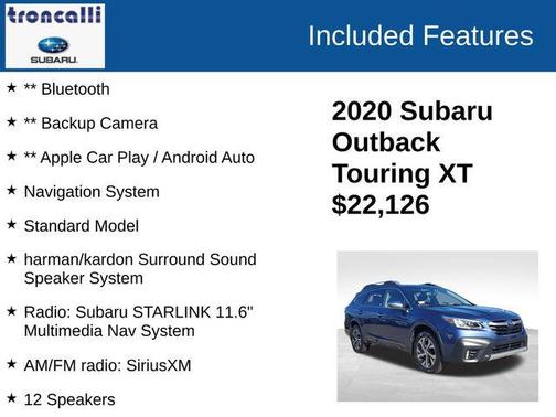 2020 Subaru Outback Touring XT
