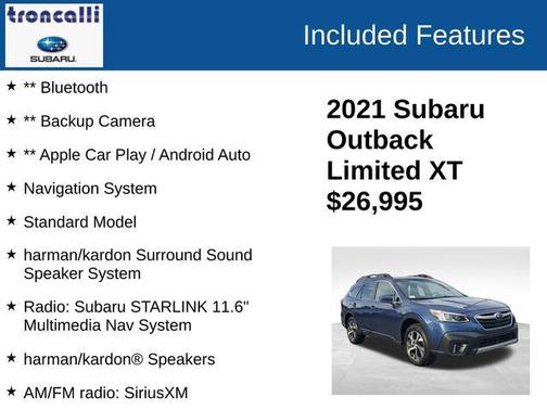 2021 Subaru Outback Limited XT